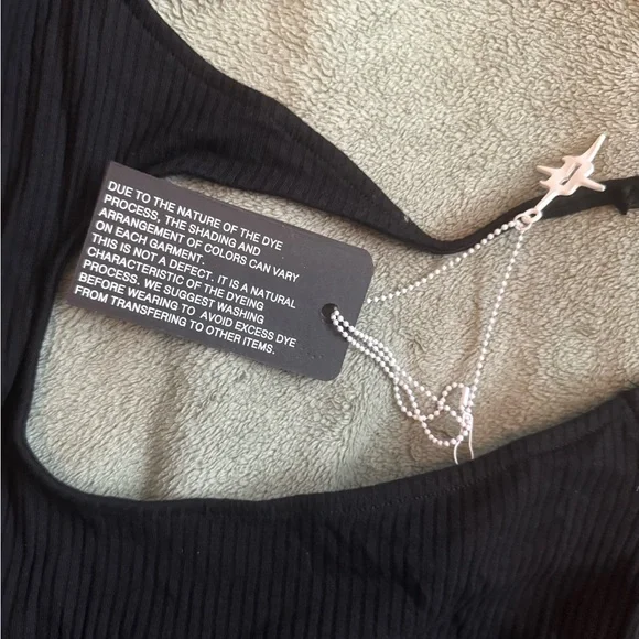 Goth Alternative Rave Black Women's Dress Thigh Slit Dolls Kill XL Cut Out - Picture 5 of 5